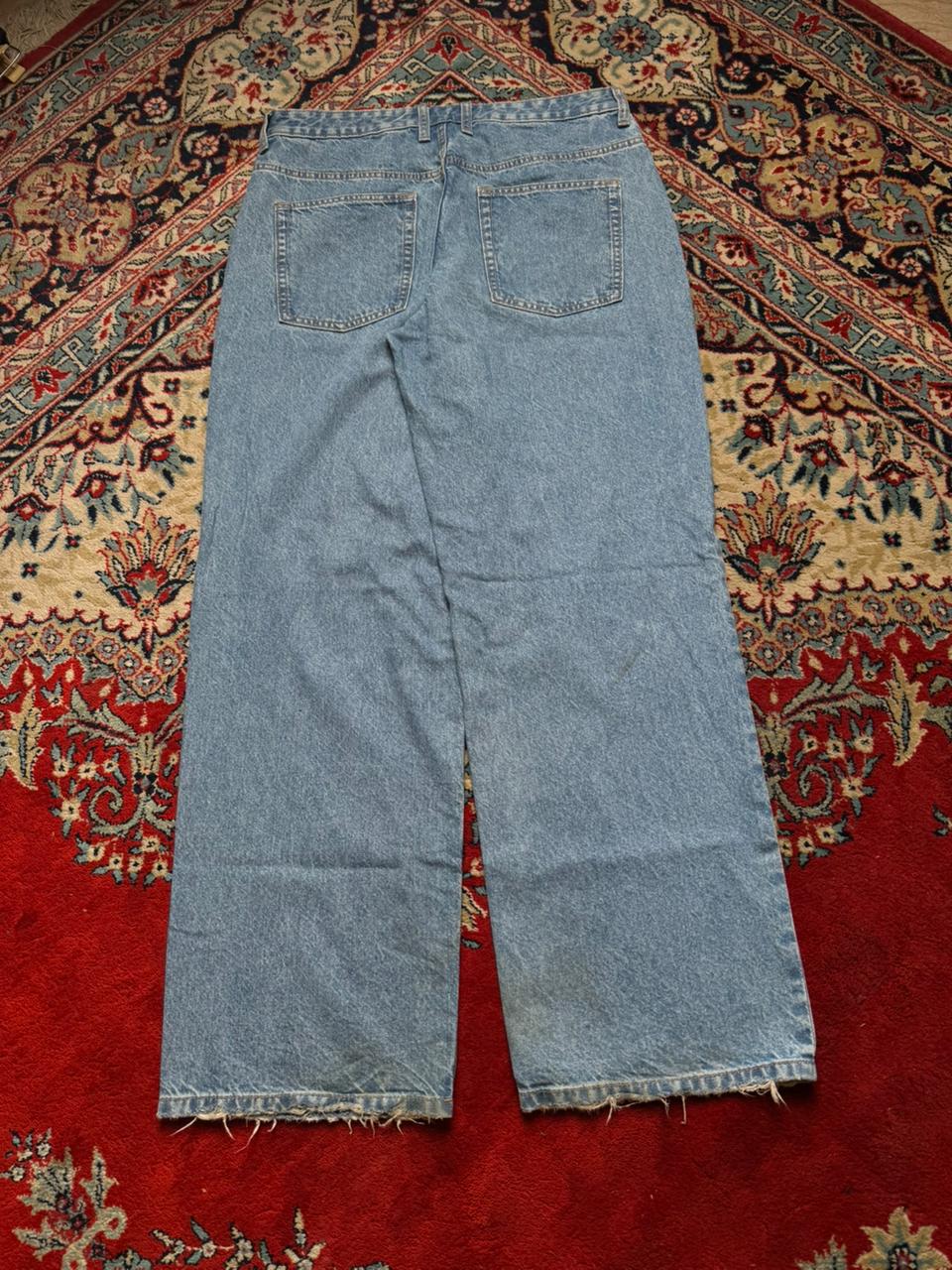 ASOS DESIGN Blue High Waisted Baggy Jeans - 32