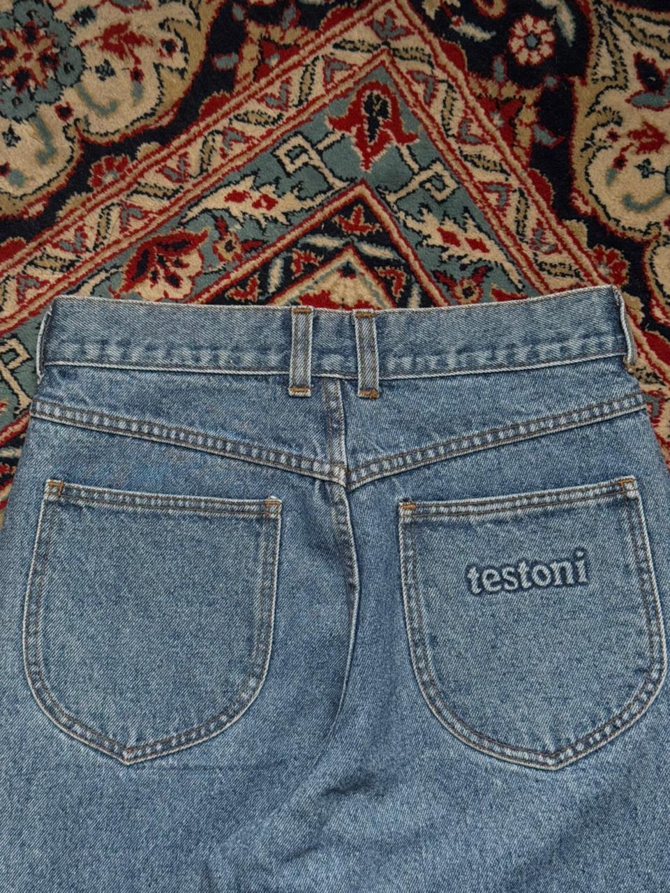 Testoni Vintage High Waisted Blue Mom Jeans - 26