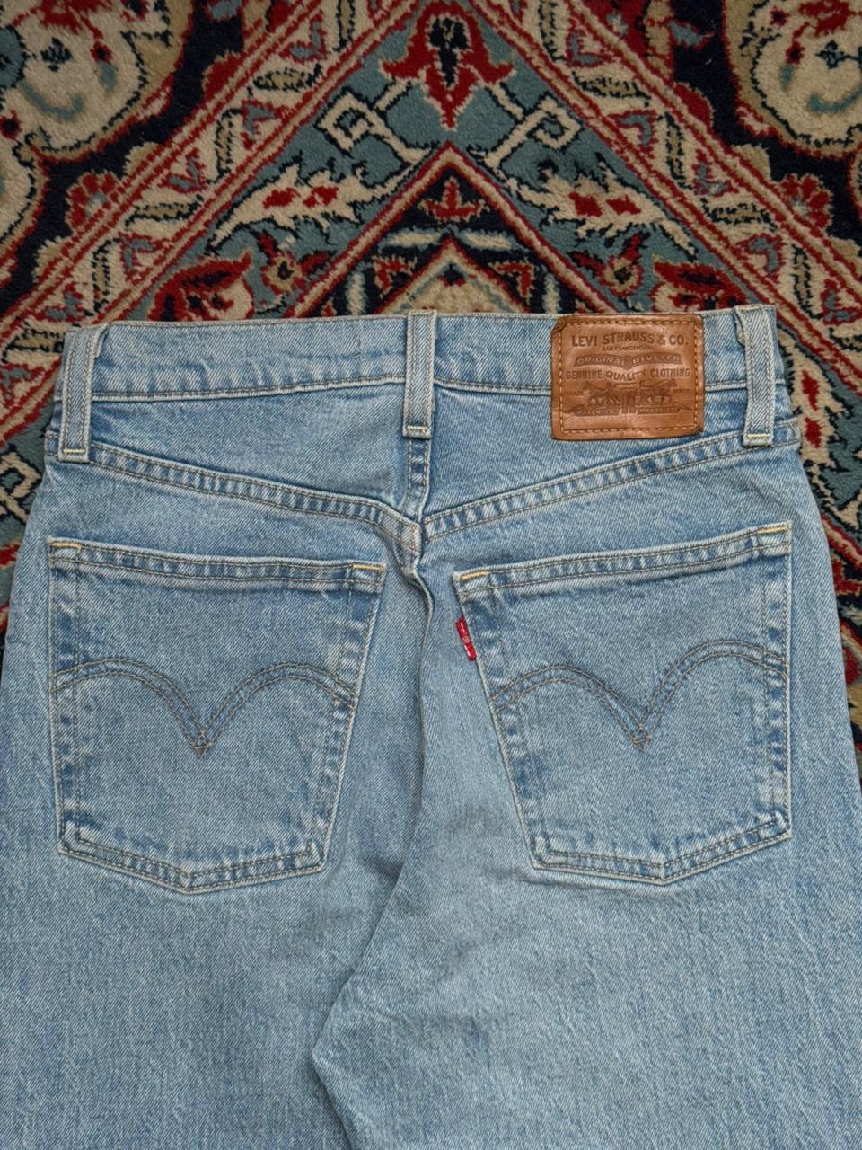 Levi's Premium Ribcage Straight High Rise Light Wash Jeans - 24