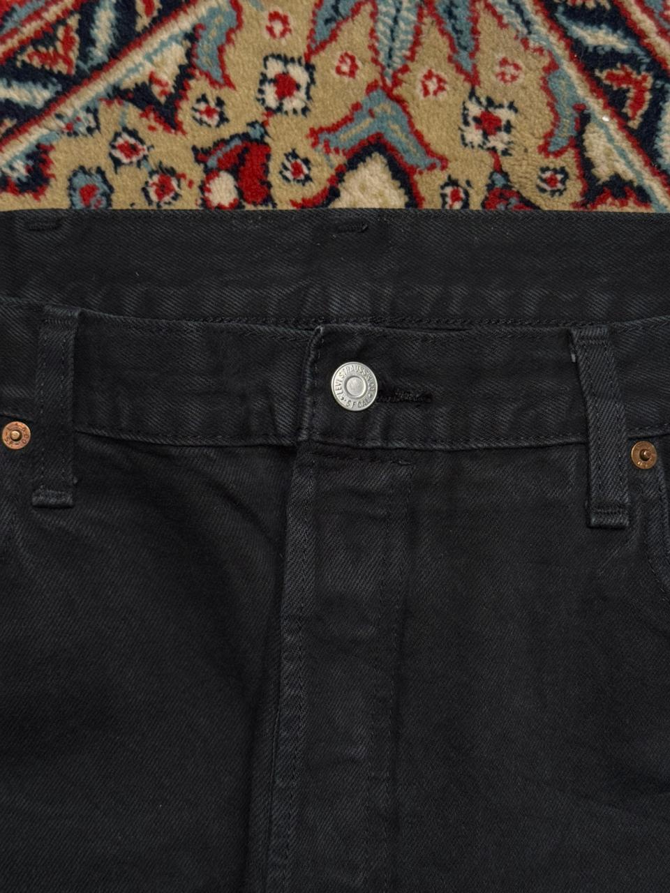Levi's Premium 501 STRAIGHT FIT Black Jeans - 38