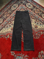 H&M High Waisted Wide FIT Faded Black JEANS - 26