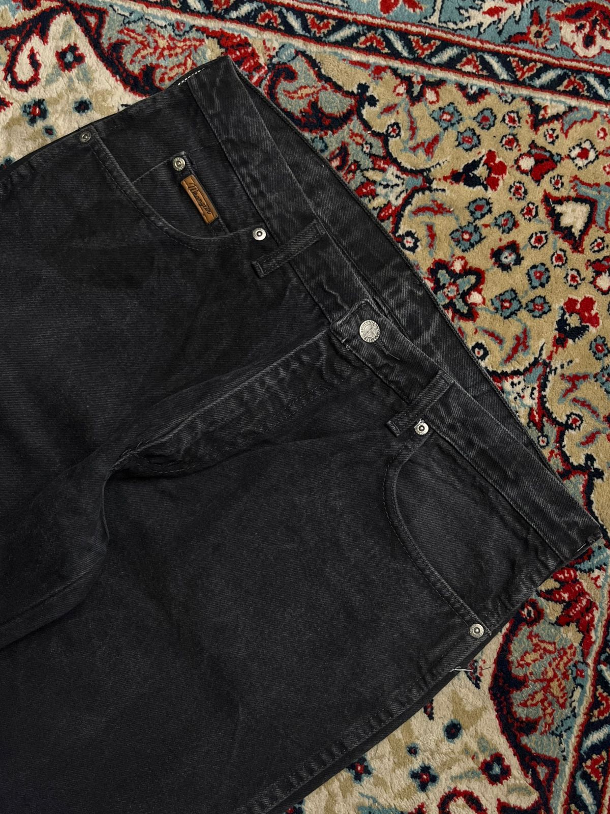 Wrangler Texas UK Made Black Straight FIT Jeans - 32