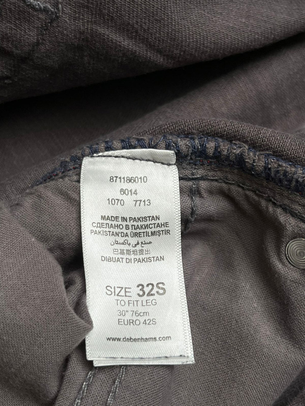 St George by Duffer Owen Straight FIT Grey Jeans - 32