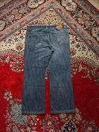 Mish Mash Jeans Indigo Blue Hand Finished Straight FIT Jeans - 36
