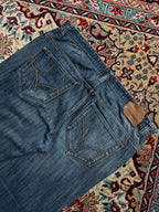 Mish Mash Jeans Indigo Blue Hand Finished Straight FIT Jeans - 36