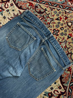 Uniqlo Jeans Medium Blue Wash Straight FIT Jeans - 34