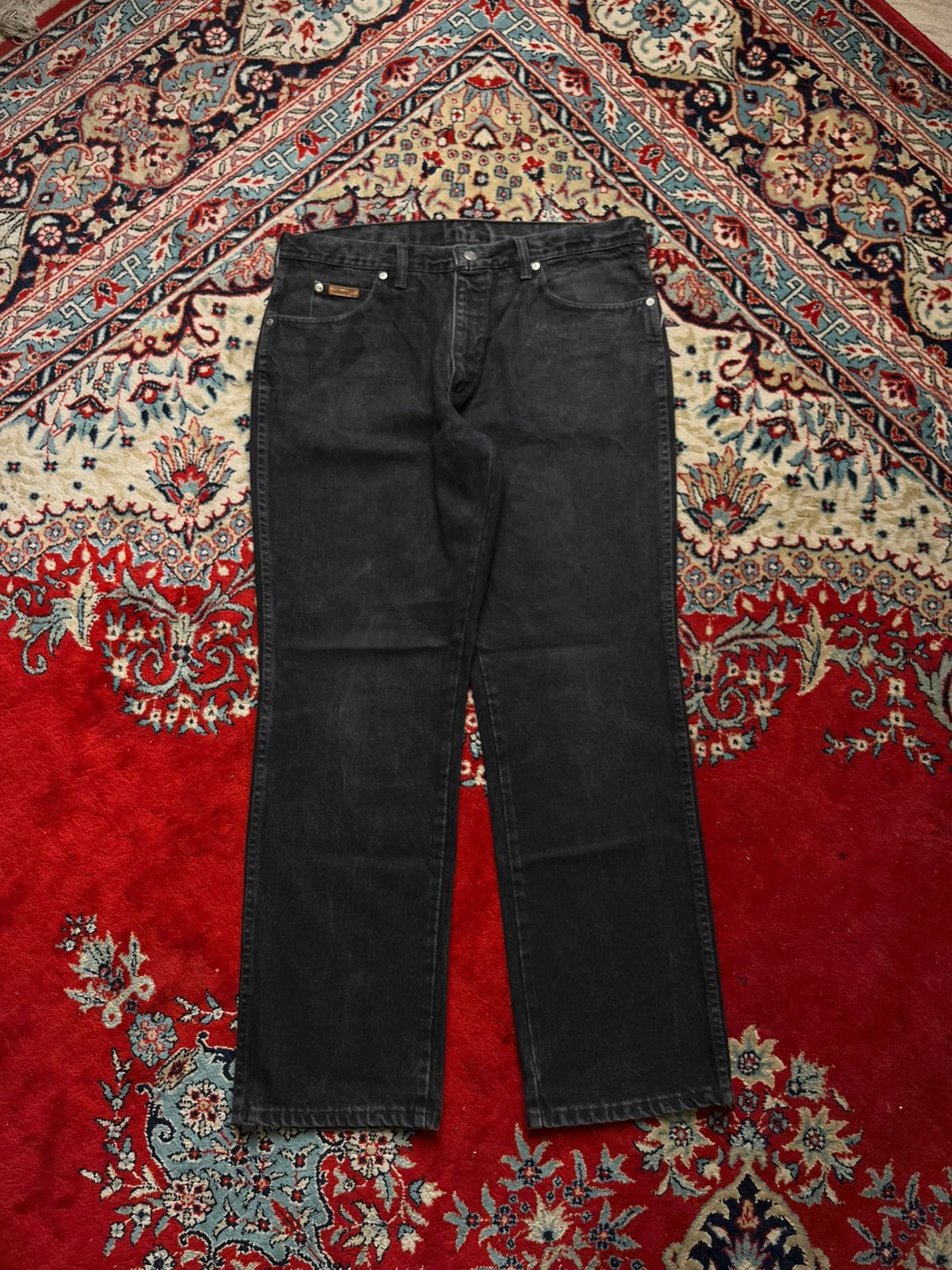 Wrangler Texas UK Made Black Straight FIT Jeans - 32