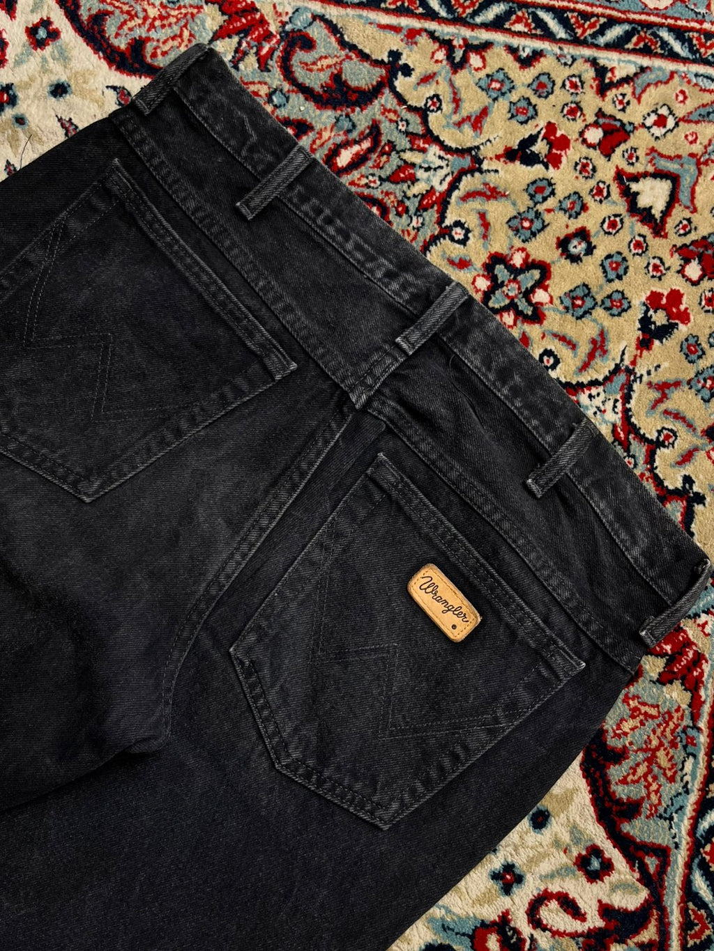 Wrangler Texas UK Made Black Straight FIT Jeans - 32