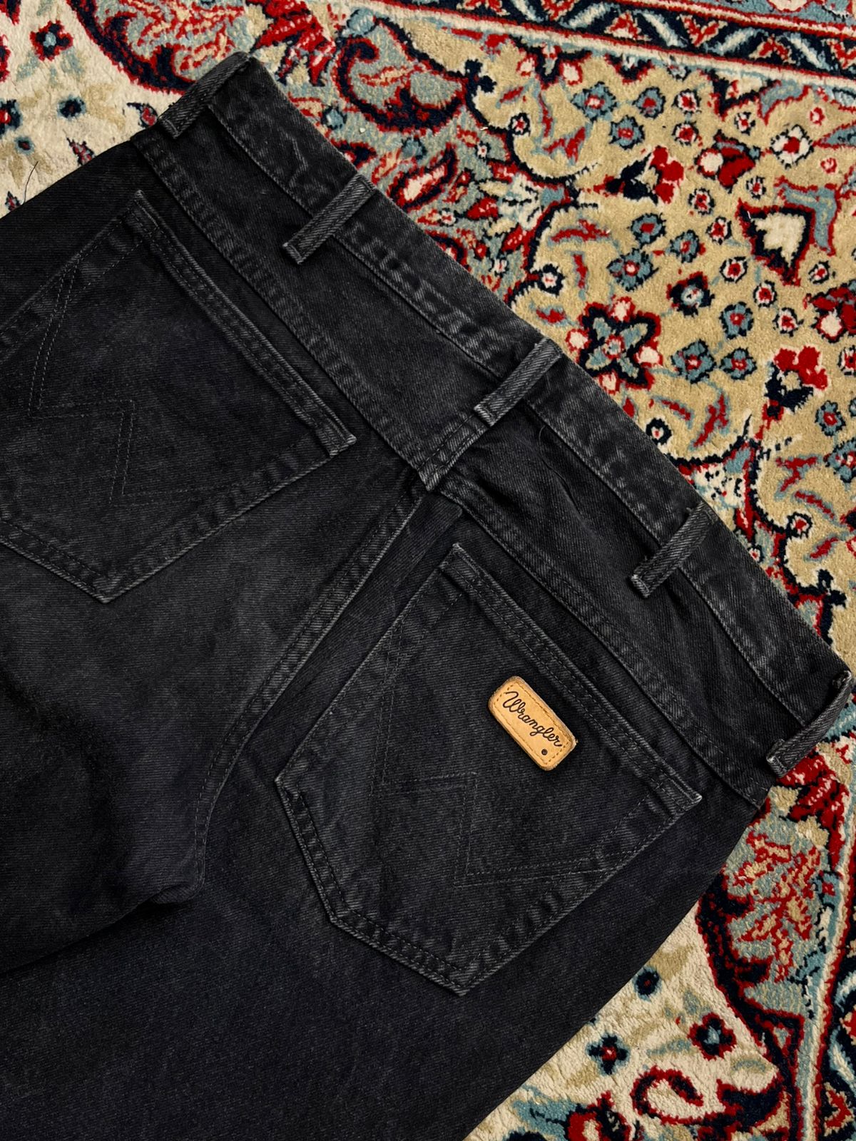 Wrangler Texas UK Made Black Straight FIT Jeans - 32