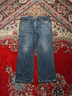 Mish Mash Jeans Indigo Blue Hand Finished Straight FIT Jeans - 36