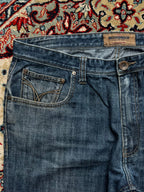Mish Mash Jeans Indigo Blue Hand Finished Straight FIT Jeans - 36