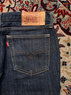Levi's W521 JAPANESE MADE Dark Wash Indigo Selvedge Denim Straight-SLIM FIT Jeans - 28
