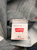 Levi's W521 JAPANESE MADE Dark Wash Indigo Selvedge Denim Straight-SLIM FIT Jeans - 28