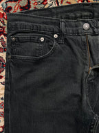 Levi's Slim Fit Black Washed Stretchable Jeans - 30