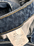 Replay WASHED Blue Distressed Bootcut FIT STURDY Jeans - 30