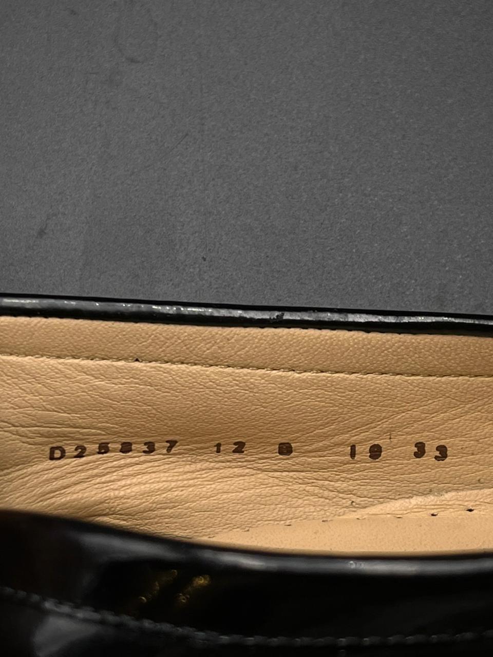 Cole Haan Black Glossy Leather Penny Loafers