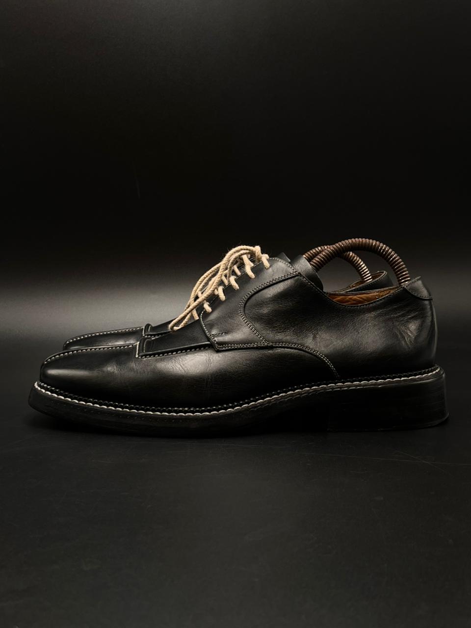 Gucci Black Leather Double G Marmont Loafers - 41.5