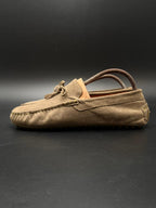 Derimod Tan Suede Leather Moccasins Loafers - 43