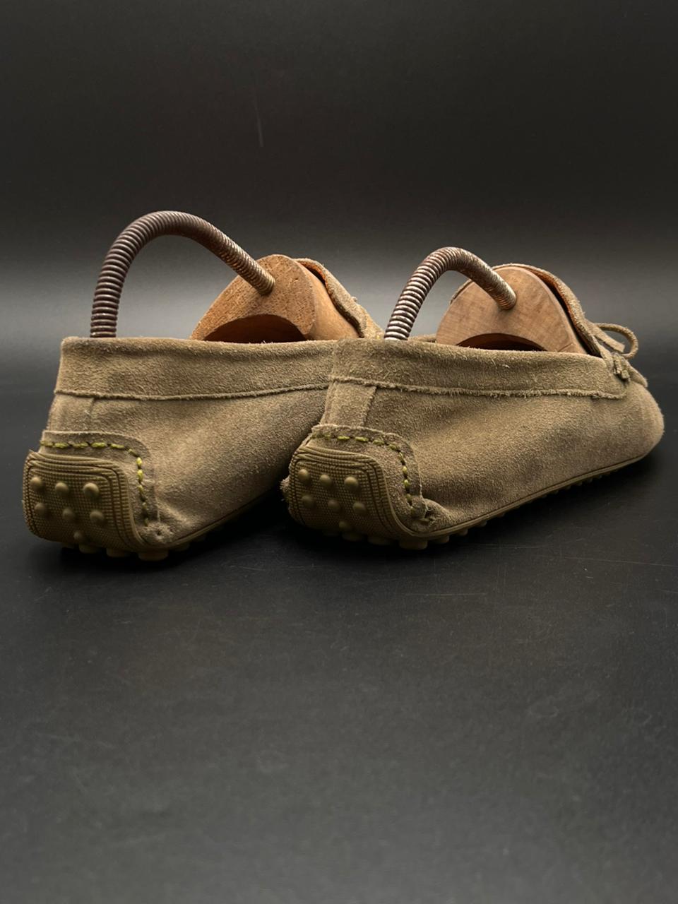 Derimod Tan Suede Leather Moccasins Loafers
