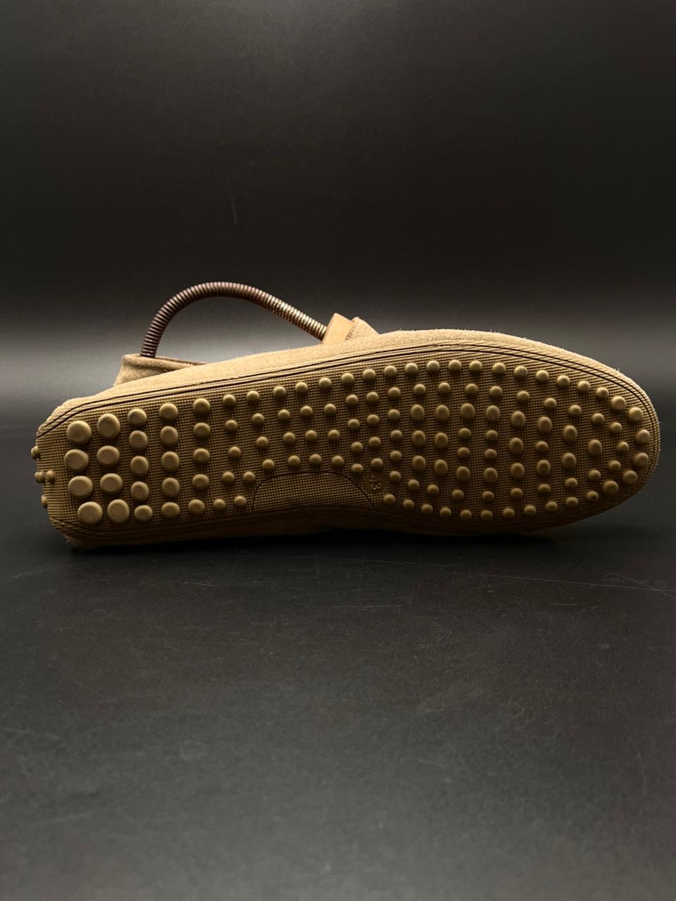 Derimod Tan Suede Leather Moccasins Loafers