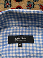 Comme Ça Ism JAPANESE MADE Premium Gingham Plaid Linen Button Down Shirt - L