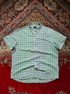 McNeal Linen Blend Gingham Button Down Shirt - XL