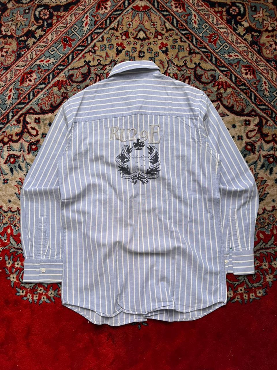 MASSIMO DUTTI Striped Oxford Button Down Shirt - S