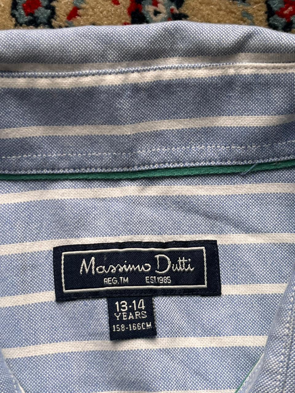 MASSIMO DUTTI Striped Oxford Button Down Shirt - S