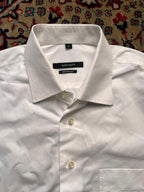 Aldo Colitti Cotton White Button Down Dress Shirt - L