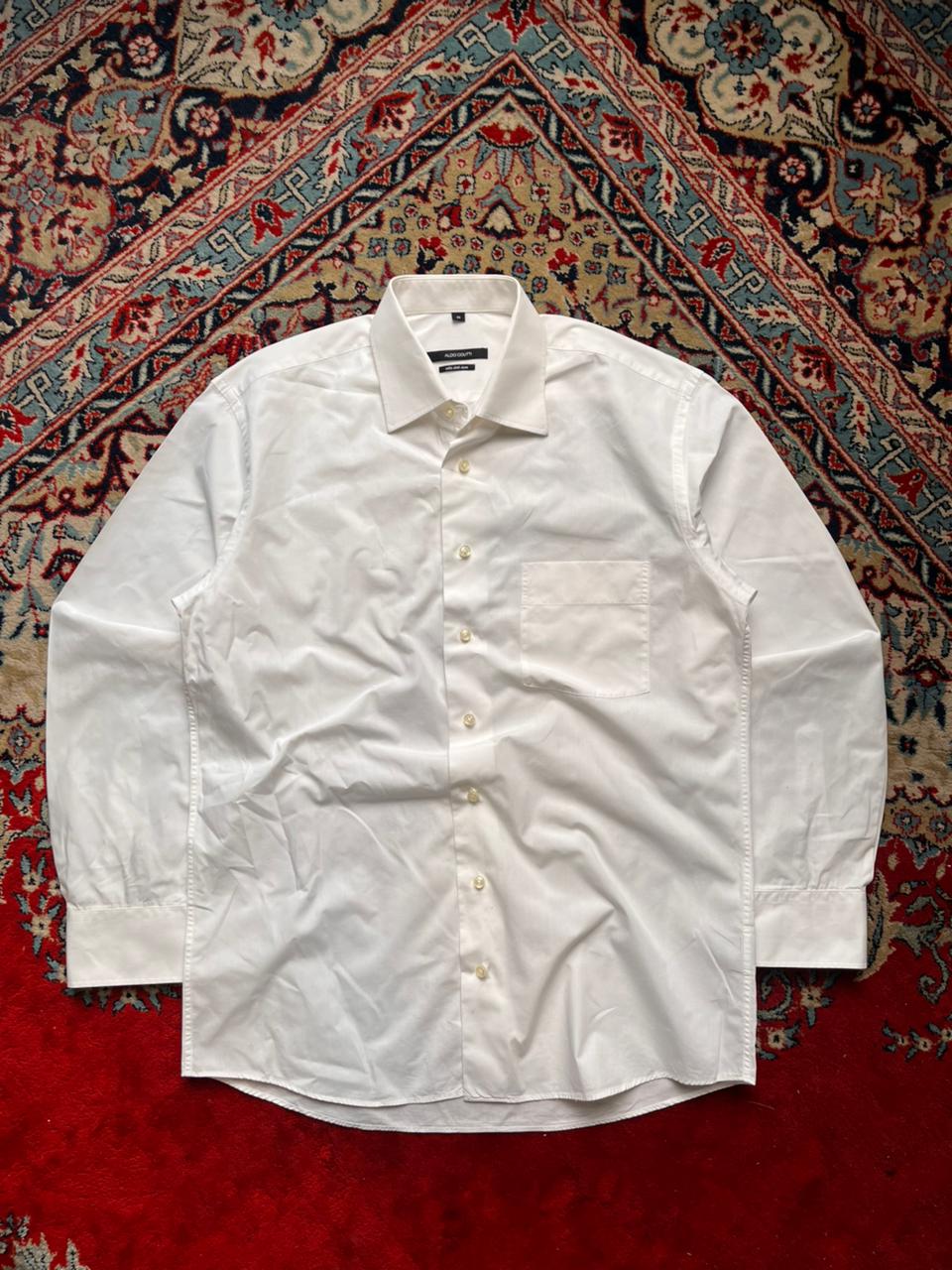 Aldo Colitti Cotton White Button Down Dress Shirt - L