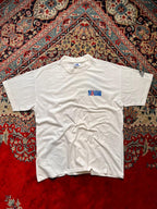 VINTAGE ADIDAS PURE COTTON RELAXED FIT PRINTED TEE - M