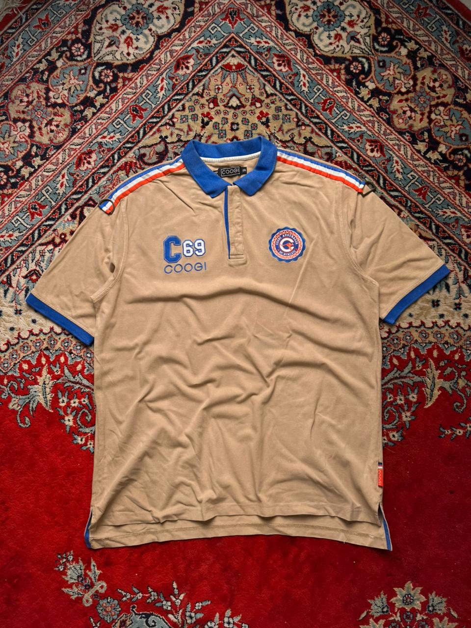 COOGI AUSTRALIAN MADE PURE COTTON PATCHED LOGO POLO - XXL