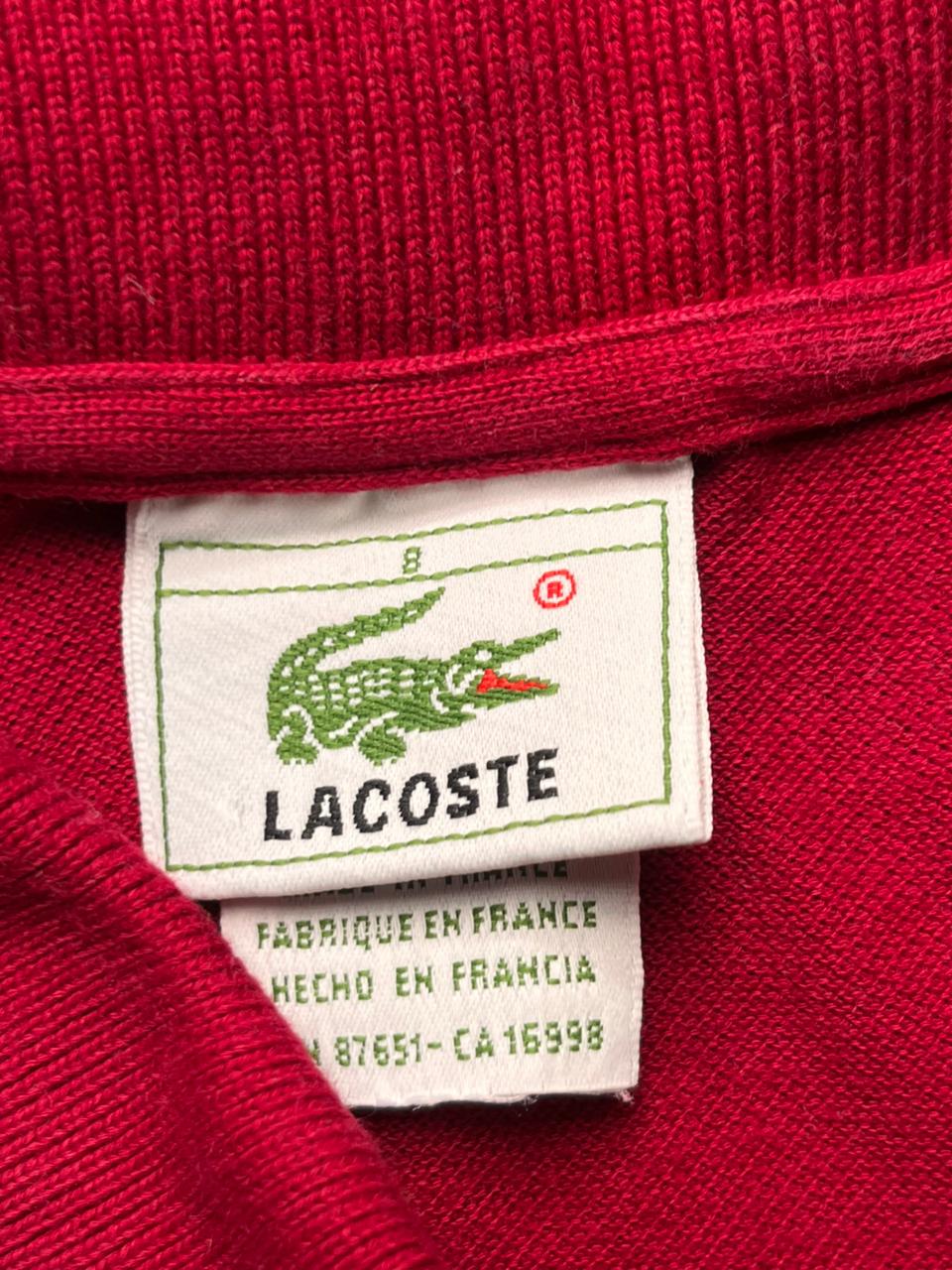 VINTAGE LACOSTE FRANCE MADE PURE COTTON BOXY FIT POLO - XL