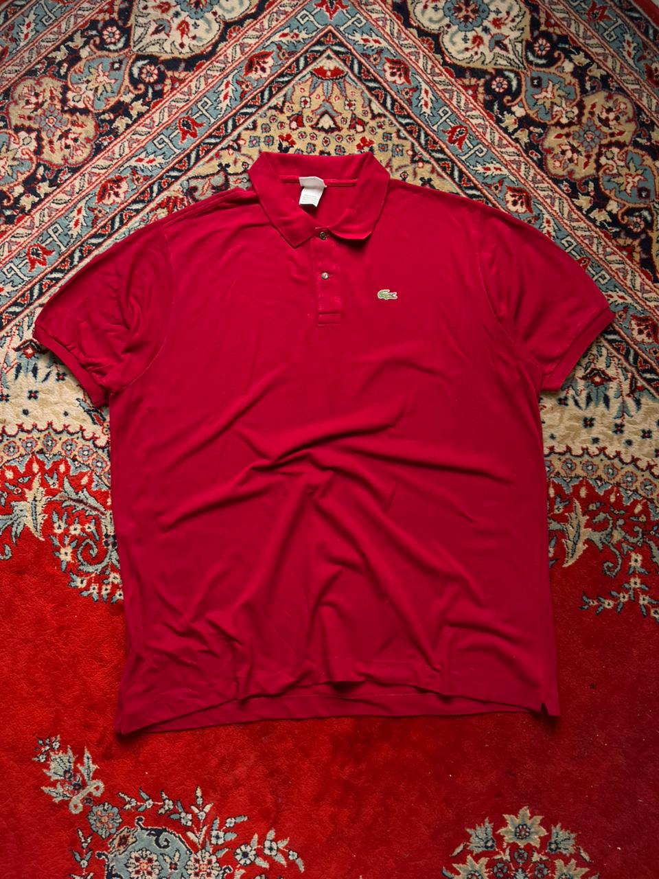 VINTAGE LACOSTE FRANCE MADE PURE COTTON BOXY FIT POLO - XL