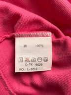 VINTAGE CHEMISE LACOSTE PURE COTTON BABY PINK POLO - M
