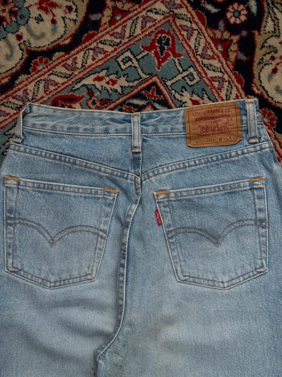 Vintage Levi's 515 High Waisted Light WashED Straight FIT Women Jeans - 24