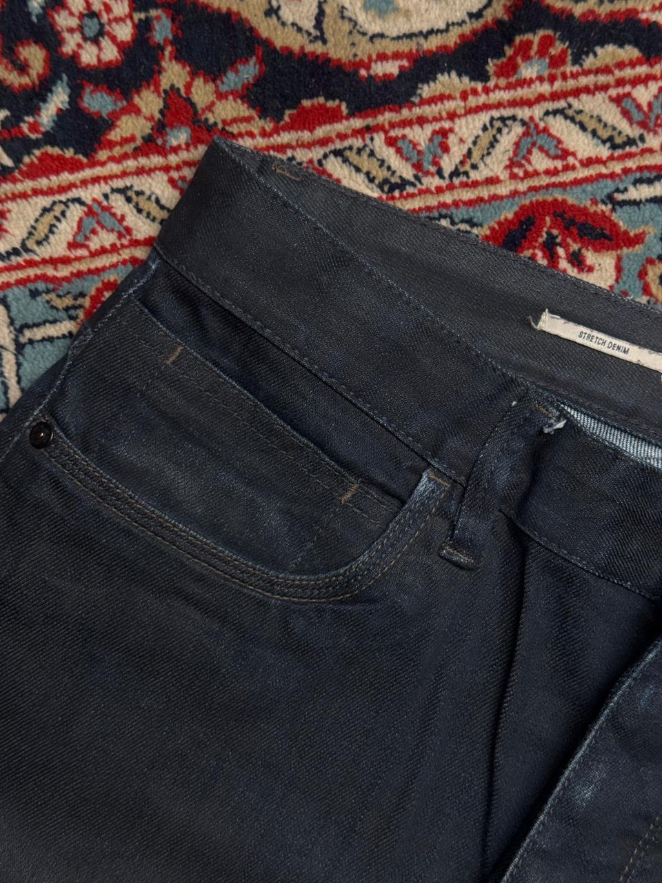 Next Dark Indigo Rinse Straight Fit JEANS - 36