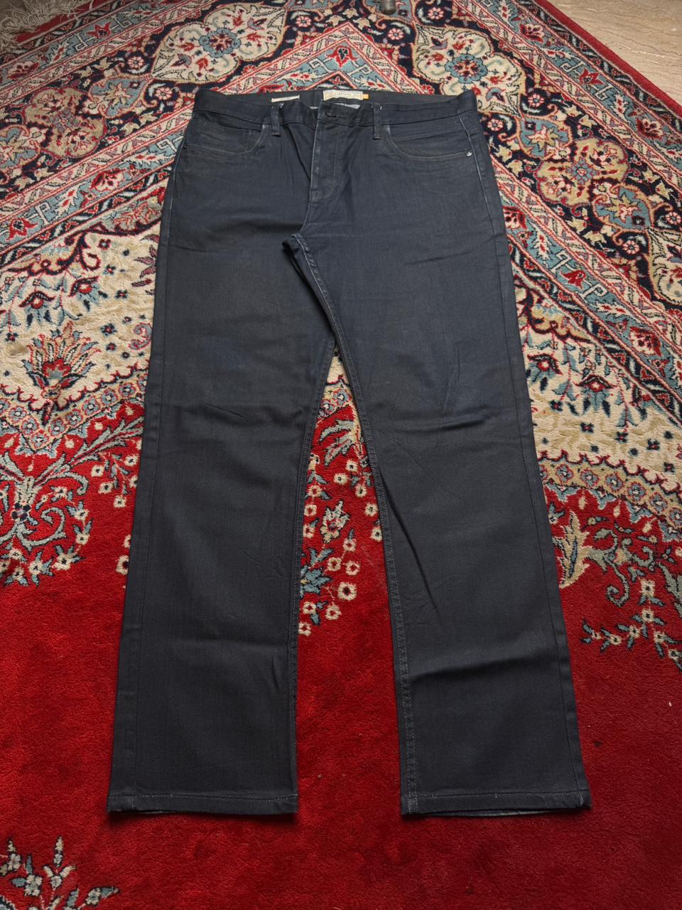 Next Dark Indigo Rinse Straight Fit JEANS - 36