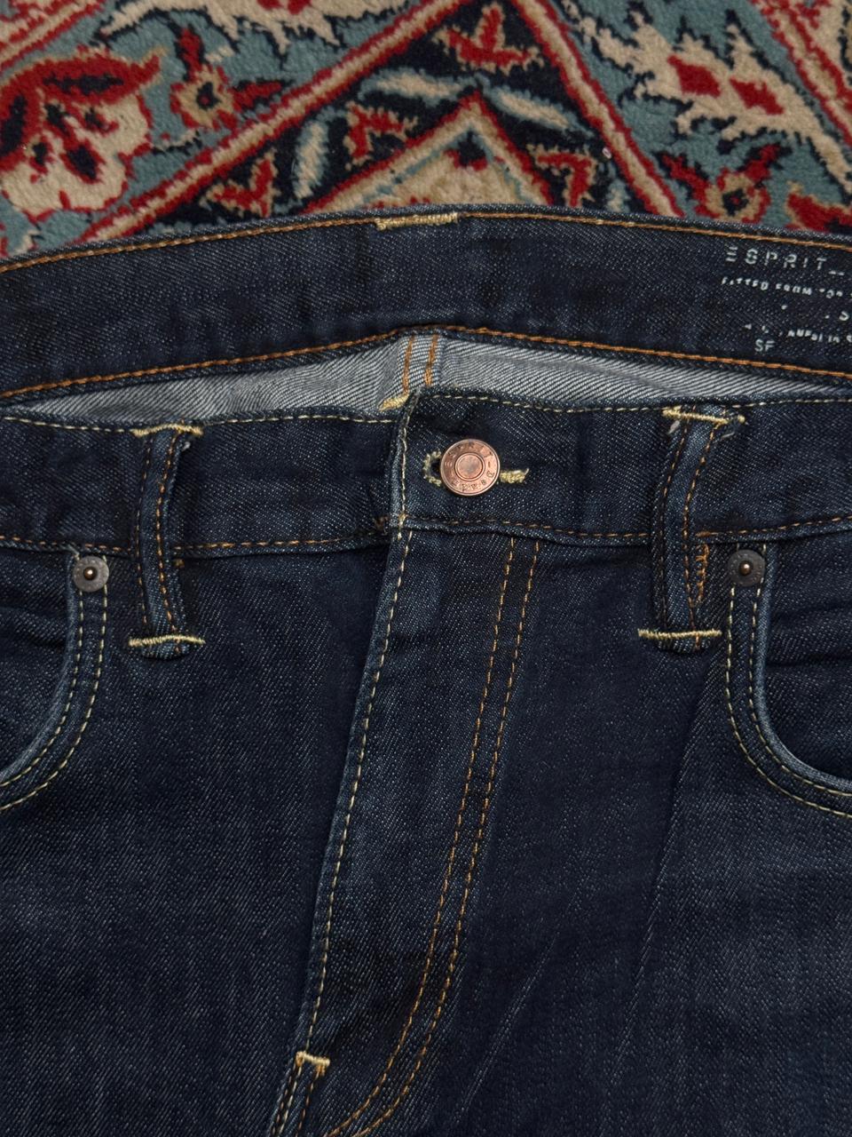 Esprit Dark Indigo Raw WashED Straight Fit JEANS - 38