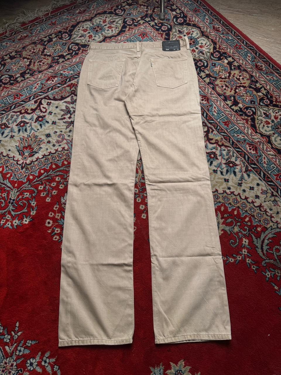 Levi's 514 Straight Fit Khaki Tan Twill Chino PANTS - 34