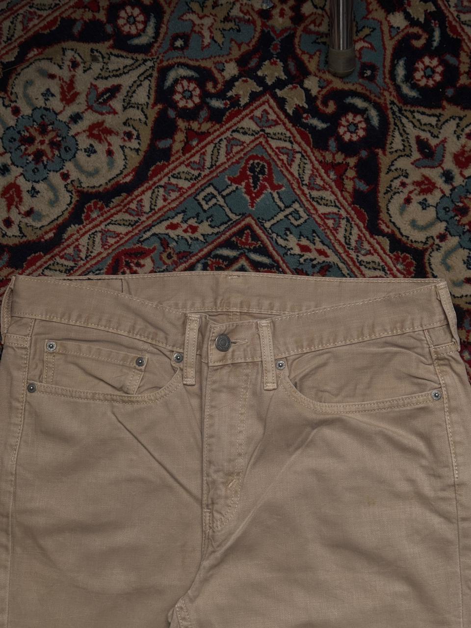Levi's 514 Straight Fit Khaki Tan Twill Chino PANTS - 34