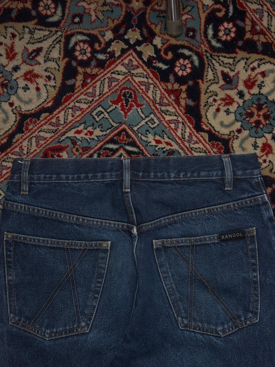 Vintage KANGOL Dark Wash Indigo Relaxed Fit JEANS - 30