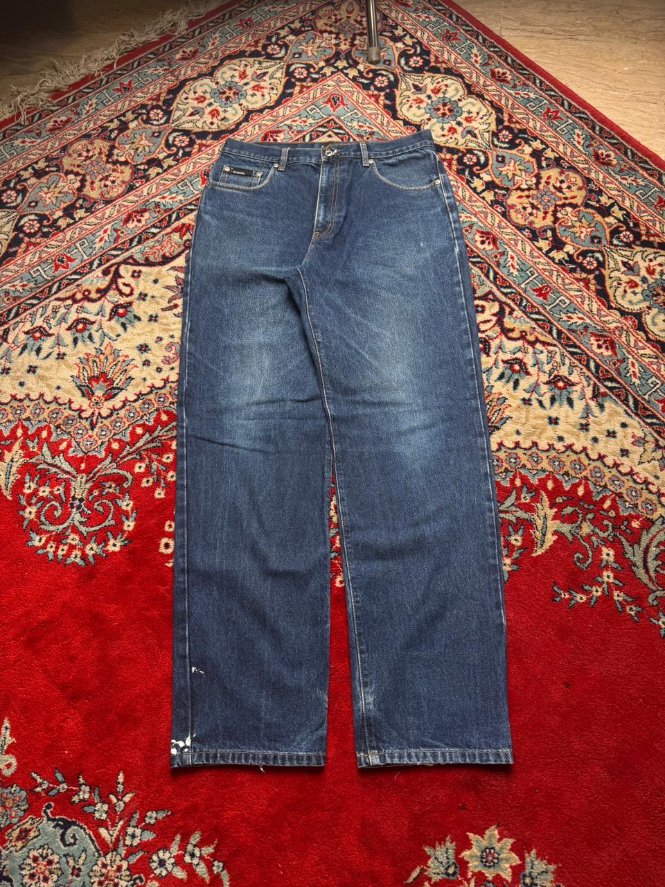 Vintage KANGOL Dark Wash Indigo Relaxed Fit JEANS - 30
