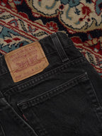 Levi's 505 Straight Fit Washed Black Workwear JEANS - 28