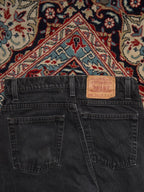 Levi's 505 Straight Fit Washed Black Workwear JEANS - 28