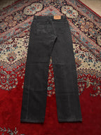 Levi's 505 Straight Fit Washed Black Workwear JEANS - 28