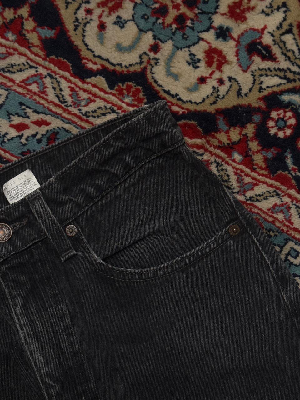 Levi's 505 Straight Fit Washed Black Workwear JEANS - 28