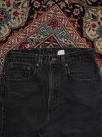 Levi's 505 Straight Fit Washed Black Workwear JEANS - 28