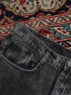ZARA Grey Acid Wash Multi Pocket Baggy Fit Cargo Trousers - 32