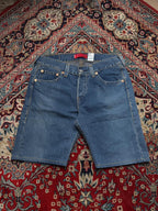 Levi's Iconic Straight Fit Blue Shorts - 36